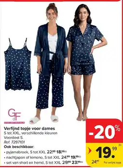 Carrefour Verfi jnd topje voor dames aanbieding
