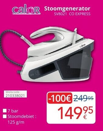 Eldi Calor Stoomgenerator aanbieding