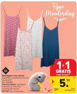 Carrefour Nachtjapon voor dames aanbieding