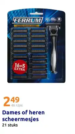 Action Dames of heren scheermesjes aanbieding