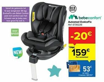 Carrefour Autostoel evolvefix aanbieding