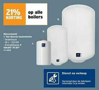 GAMMA Van marcke keukenboiler aanbieding