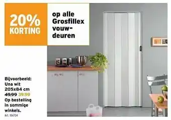 Grosfillex vouwdeuren una wit