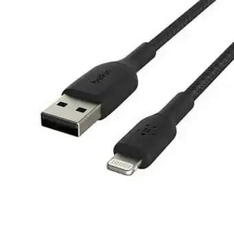 AUVA Belkin BoostCharge Gevlochten USB-A naar Lightning 1m - Black aanbieding
