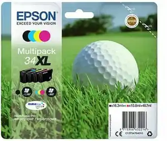 AUVA Epson 34XL Multipack Zwart en Kleur aanbieding