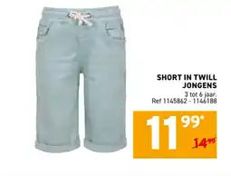 Trafic Short in twill jongens aanbieding