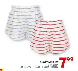 Trafic Short meisjes aanbieding