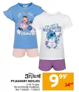 Trafic Stitch pyjashort meisjes aanbieding