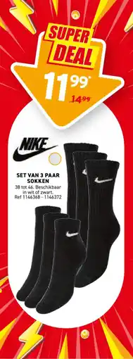 Trafic Nike set van 3 paar sokken aanbieding