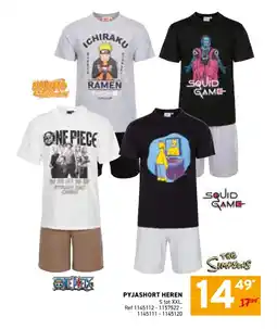 Trafic Pyjashort heren aanbieding