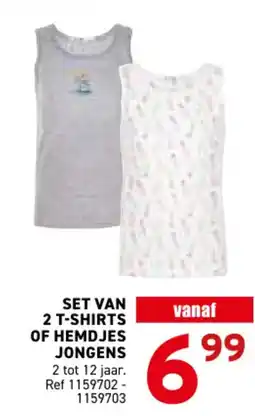 Trafic Set van 2 t-shirts of hemdjes jongens aanbieding