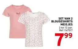 Trafic Set van 2 blouseshirts meisjes aanbieding