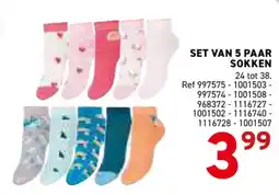 Trafic Set van 5 paar sokken aanbieding