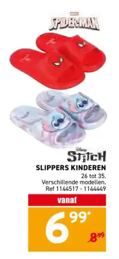 Trafic Stitch slippers kinderen aanbieding