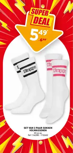 Trafic Set van 2 paar sokken volwassenen aanbieding