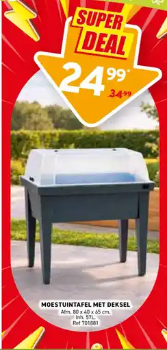 Trafic Moestuintafel met deksel aanbieding