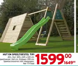 Trafic Hut en speeltoestel tipi aanbieding