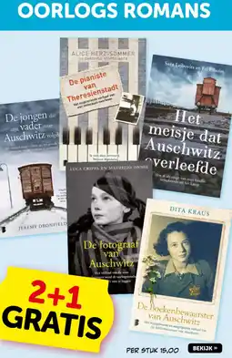 Boekenvoordeel Oorlogs romans aanbieding