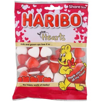 Action Haribo Love Hearts aanbieding
