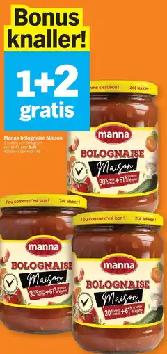 Albert Heijn Manna bolognaise maison aanbieding