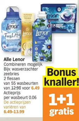 Albert Heijn Alle lenor aanbieding