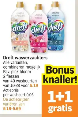 Albert Heijn Dreft wasverzachters aanbieding