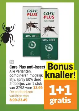 Albert Heijn Care plus anti-insect bonus aanbieding