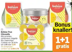 Albert Heijn Bolsius true citronella aanbieding