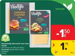 Carrefour Market Plantaardig alternatief voor kaas violife aanbieding