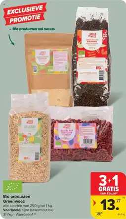 Carrefour Market Bio producten Greenweez aanbieding