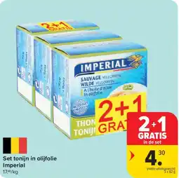 Carrefour Market Set tonijn in olijfolie Imperial aanbieding