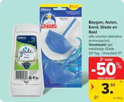 Carrefour Market Baygon, Autan, Eend, Glade en Raid aanbieding