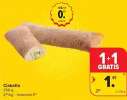 Carrefour Market Ciabatta aanbieding