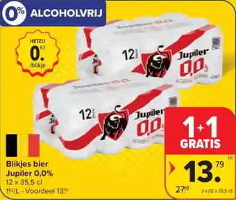 Blikjes bier Jupiler 0,0%