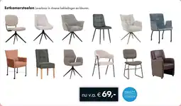Woonsquare Eetkamerstoelen aanbieding