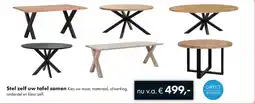 Woonsquare Stel zelf uw tafel samen aanbieding