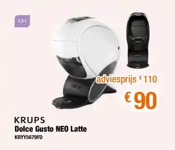 Expert Krups dolce gusto neo latte KRYY5679FD aanbieding