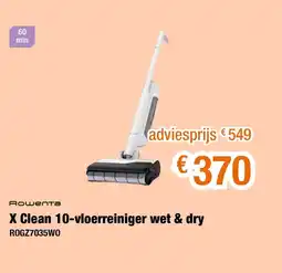 Expert Rowenta X Clean 10 vloerreiniger wet & dry ROGZ7035WO aanbieding