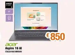 Expert Acer aspire 16 AI ITACA1661 MR6H9 aanbieding