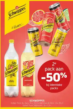 BelBev Schweppes aanbieding