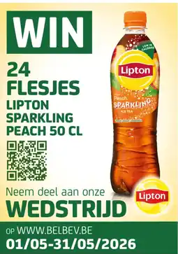 BelBev lipton sparkling peach aanbieding