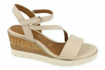 Berca Shoes Tamaris Sandaal Dames Binnenzool Touch It - Blauw aanbieding