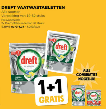 Jumbo Dreft Vaatwastabletten aanbieding