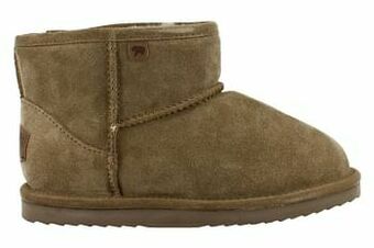 Berca Shoes Warmbat Australia Boot Dames Lamswol - Taupe aanbieding