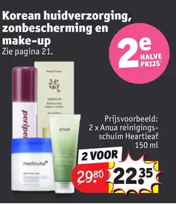 Kruidvat Korean huidverzorging, zonbescherming en make up aanbieding