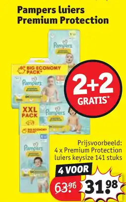 Kruidvat Pampers luiers premium protection aanbieding
