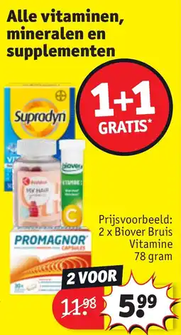 Kruidvat Alle vitaminen, mineralen en supplementen aanbieding