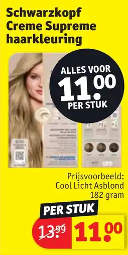 Kruidvat Schwarzkopf creme supreme haarkleuring aanbieding