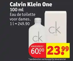 Kruidvat Calvin klein one aanbieding