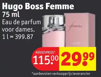 Kruidvat Hugo boss femme aanbieding